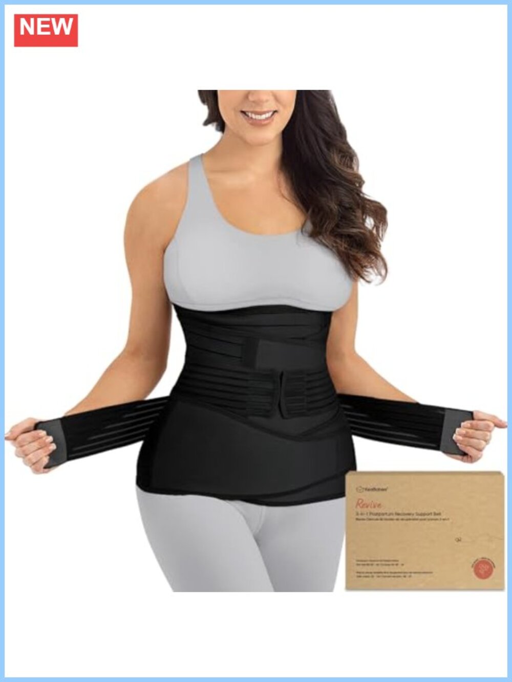 3 in 1 Postpartum Belly Support Recovery Wrap Band for Women